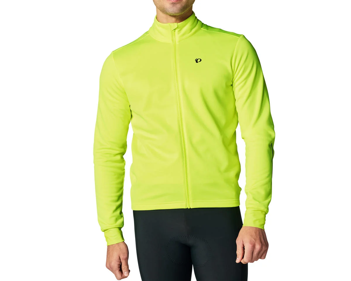 Pearl iZUMi Quest Thermal Long Sleeve Jersey (Screaming Yellow/Dark Shadow) (XL)